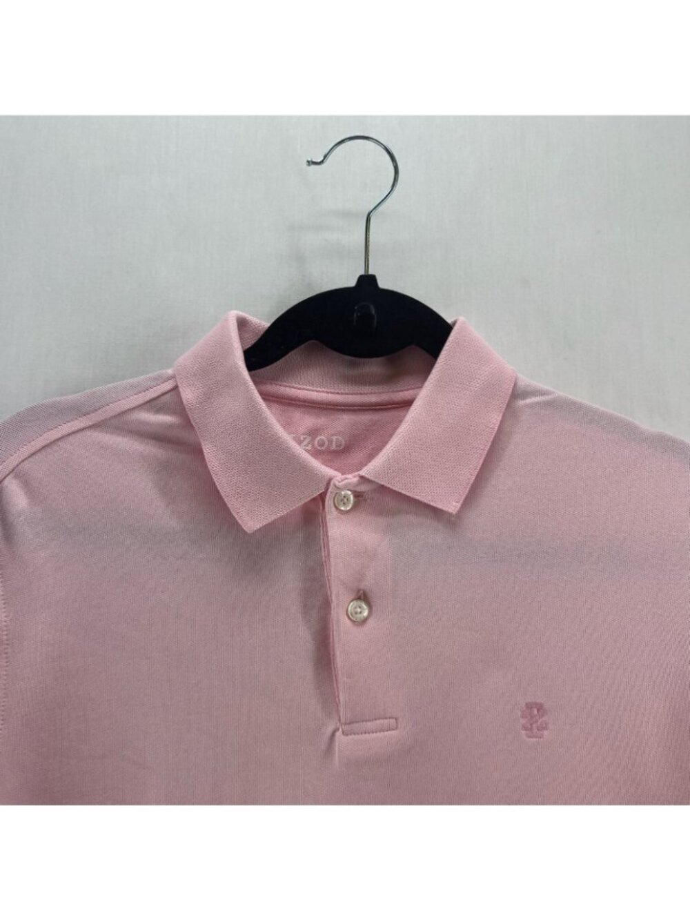 Izod Advantage Polo Shirt Mens S Embroidered Logo Short Sleeve Pique Light Pink - Picture 5 of 9